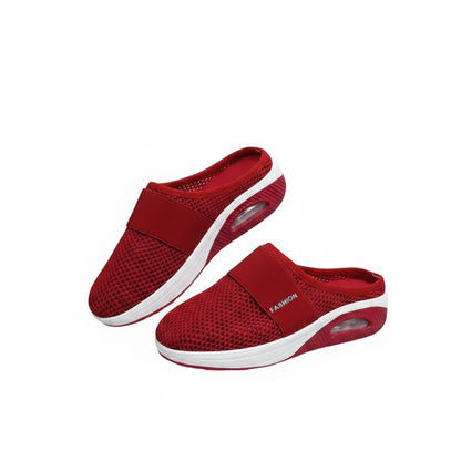 Dames Muiltjes Sneaker met Luchtzooltje en Elastische Band Regular Fit