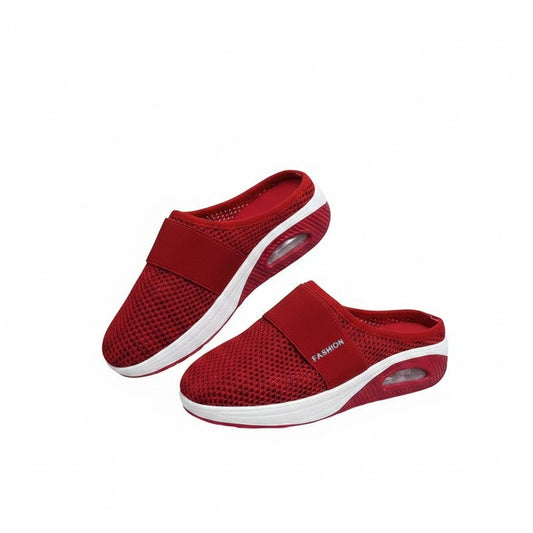 Dames Muiltjes Sneaker met Luchtzooltje en Elastische Band Regular Fit