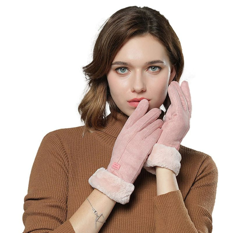 Dames Oplaadbare Verwarmde Handschoenen met Touchscreen Vingertoppen