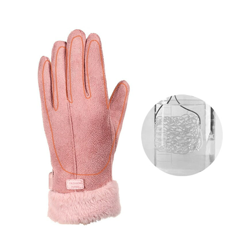 Dames Oplaadbare Verwarmde Handschoenen met Touchscreen Vingertoppen