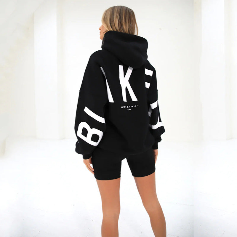 Dames Oversized Hoodie met Capuchon en Grote Letterprint