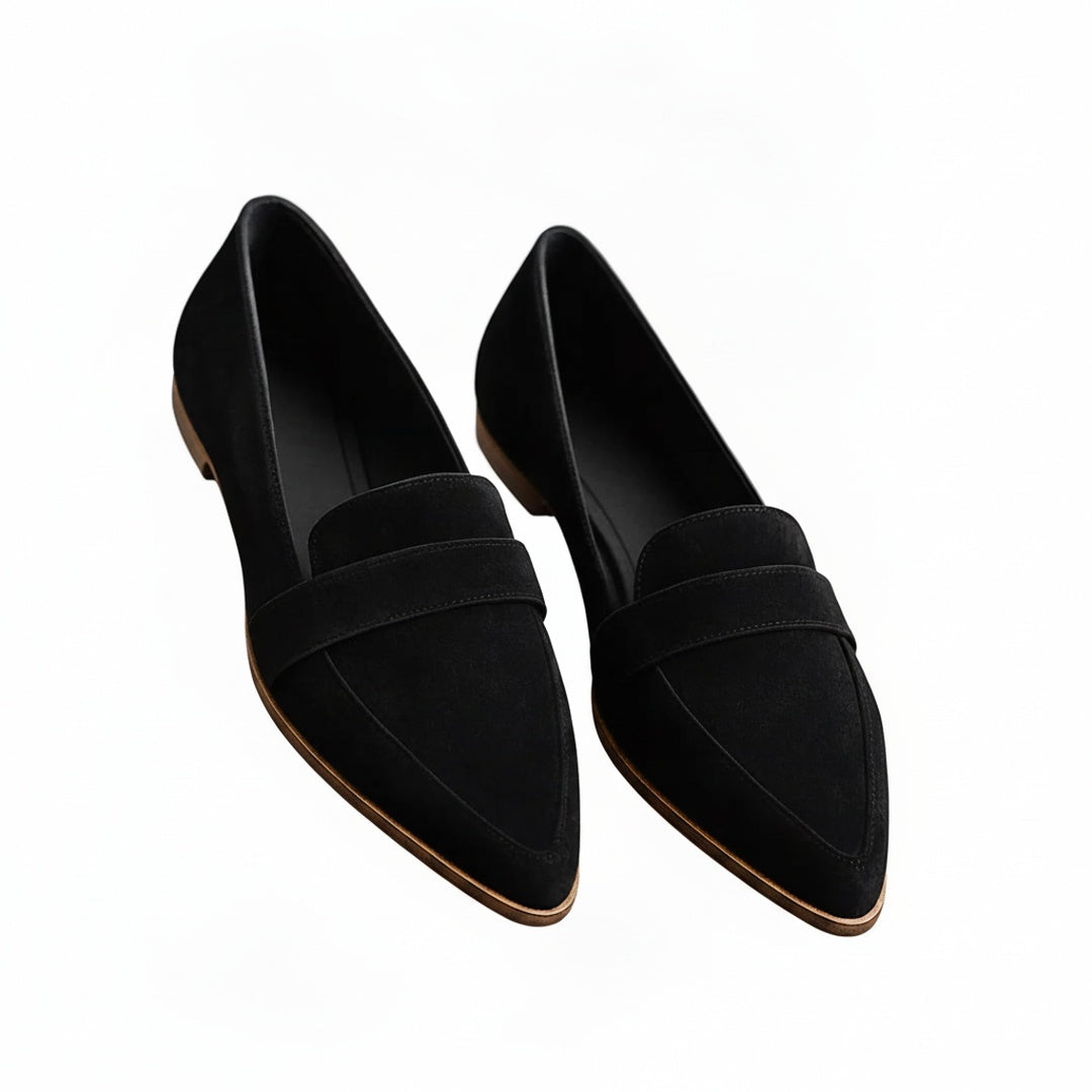 Dames Penny Loafers met Puntneus en Instapper Design