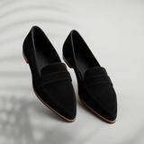 Dames Penny Loafers met Puntneus en Instapper Design