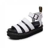 Dames Sandalen met Brede Bandjes, Plateauzool en Enkelbgesp