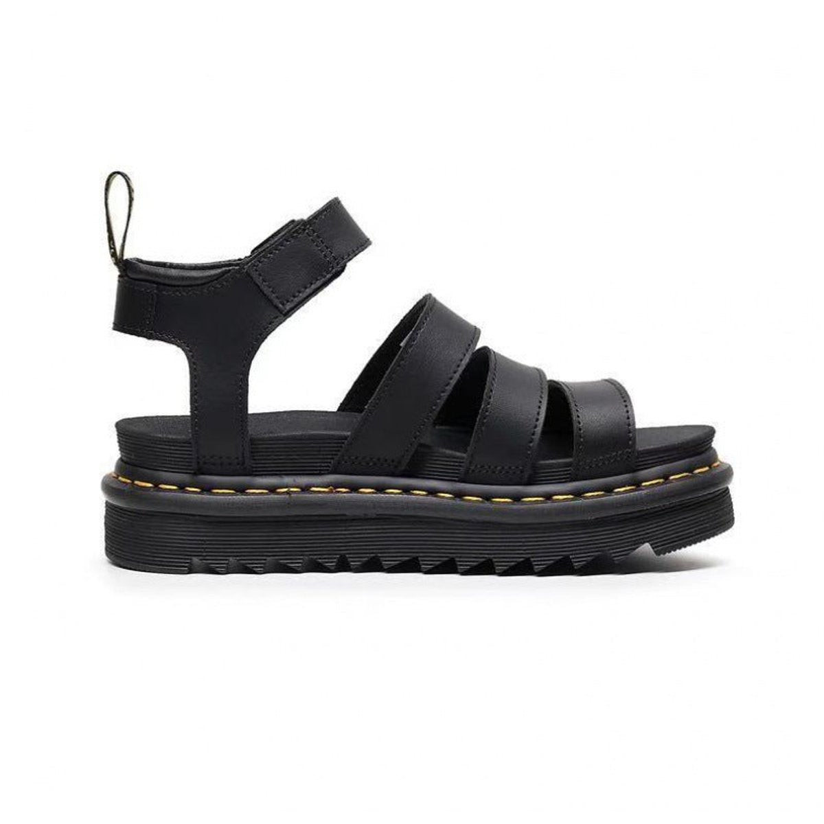 Dames Sandalen met Brede Bandjes, Plateauzool en Enkelbgesp