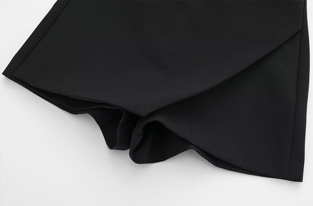 Dames Skort met Wrap Design en Elastische Tailleband