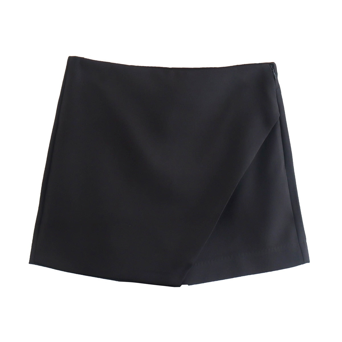 Dames Skort met Wrap Design en Elastische Tailleband