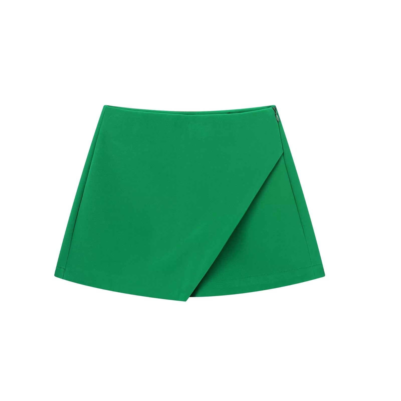 Dames Skort met Wrap Design en Elastische Tailleband