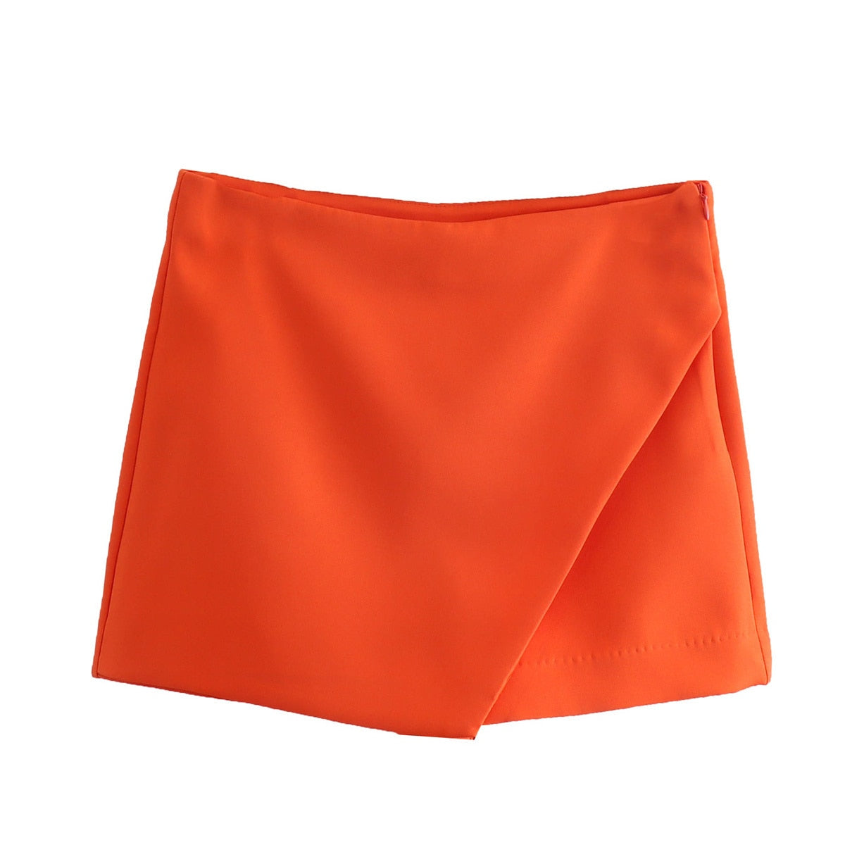 Dames Skort met Wrap Design en Elastische Tailleband