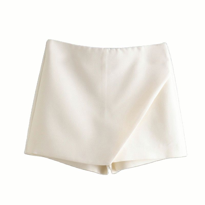 Dames Skort met Wrap Design en Elastische Tailleband