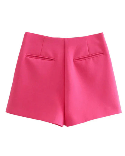 Dames Skort met Wrap Design en Elastische Tailleband
