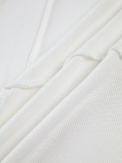 Dames Slim Fit Top met Ronde Hals en Lange Mouwen