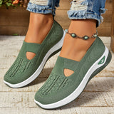 Dames Slip-on Sneakers met Uitneembaar Voetbed en Sleehak