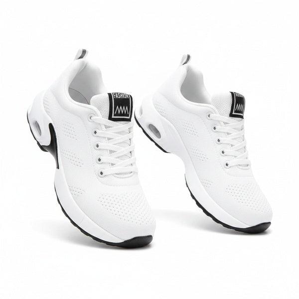 Dames Sneakers met Luchtkussen Zool en Vetersluiting