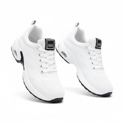 Dames Sneakers met Luchtkussen Zool en Vetersluiting