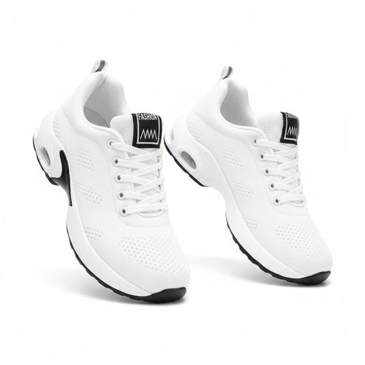 Dames Sneakers met Luchtkussen Zool en Vetersluiting