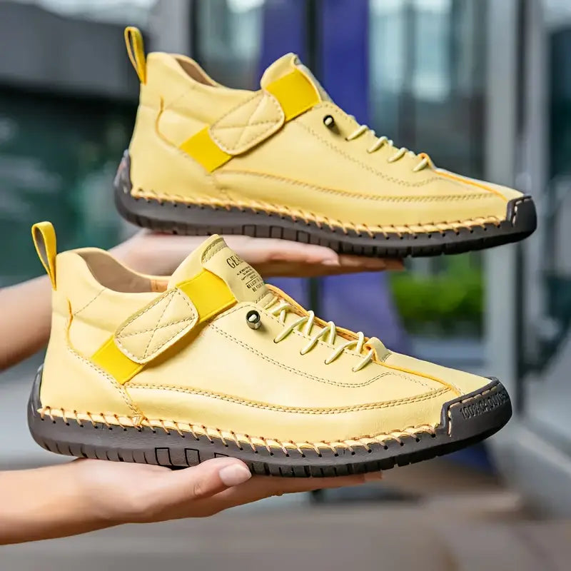 Dames Sneakers met Vetersluiting en Klittenbandsluiting