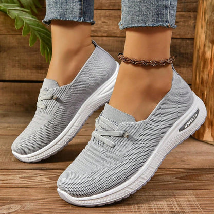 Dames Sneakers met Vetersluiting en Lichtgewicht Zool