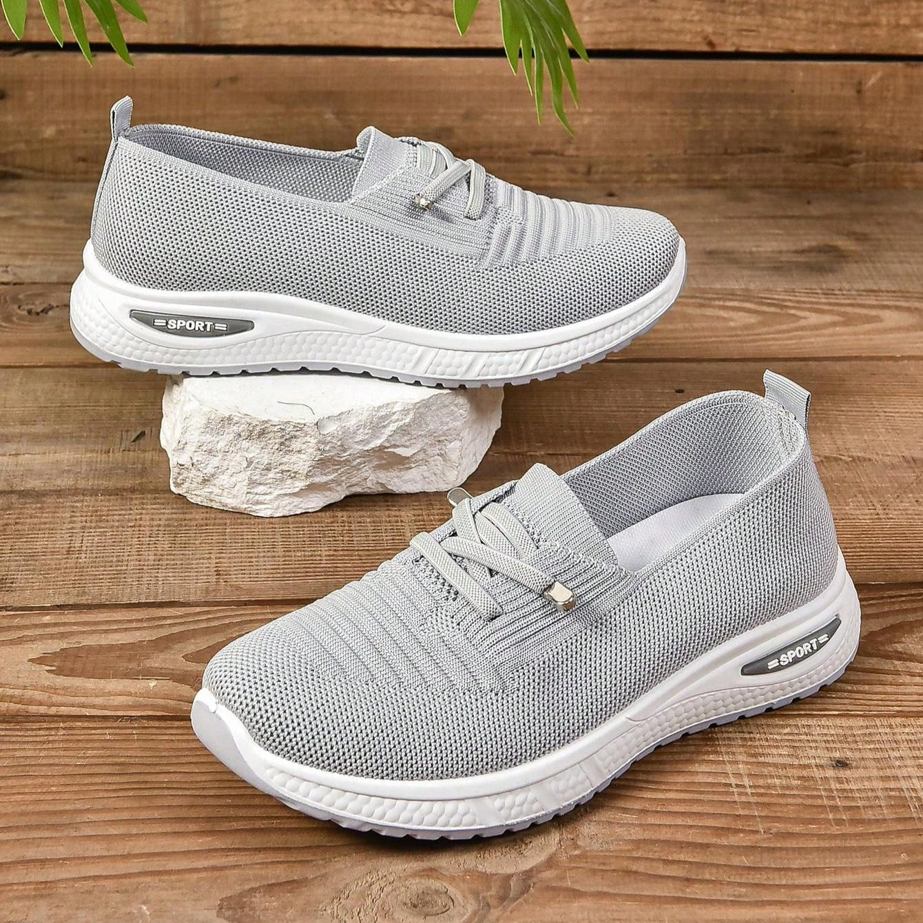 Dames Sneakers met Vetersluiting en Lichtgewicht Zool