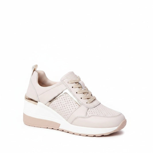 Dames Sneakers met Wedge Zool en Vetersluiting