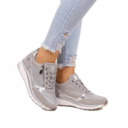 Dames Sneakers met Wigzool, Strass en Zijrits
