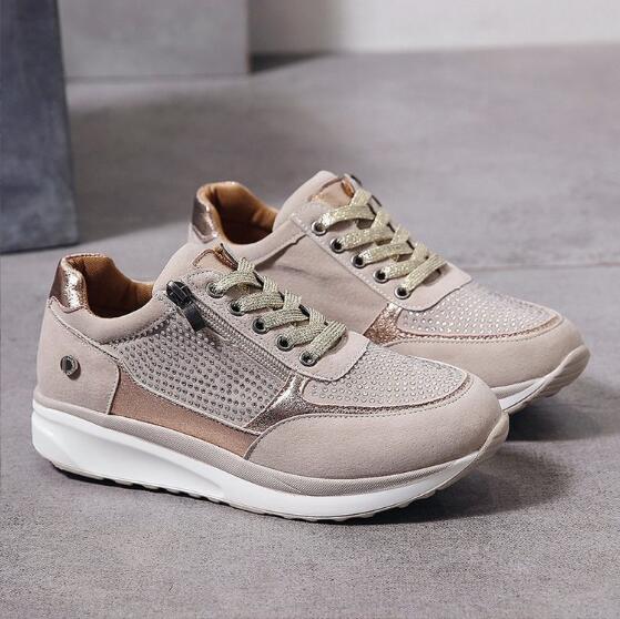 Dames Sneakers met Wigzool, Strass en Zijrits