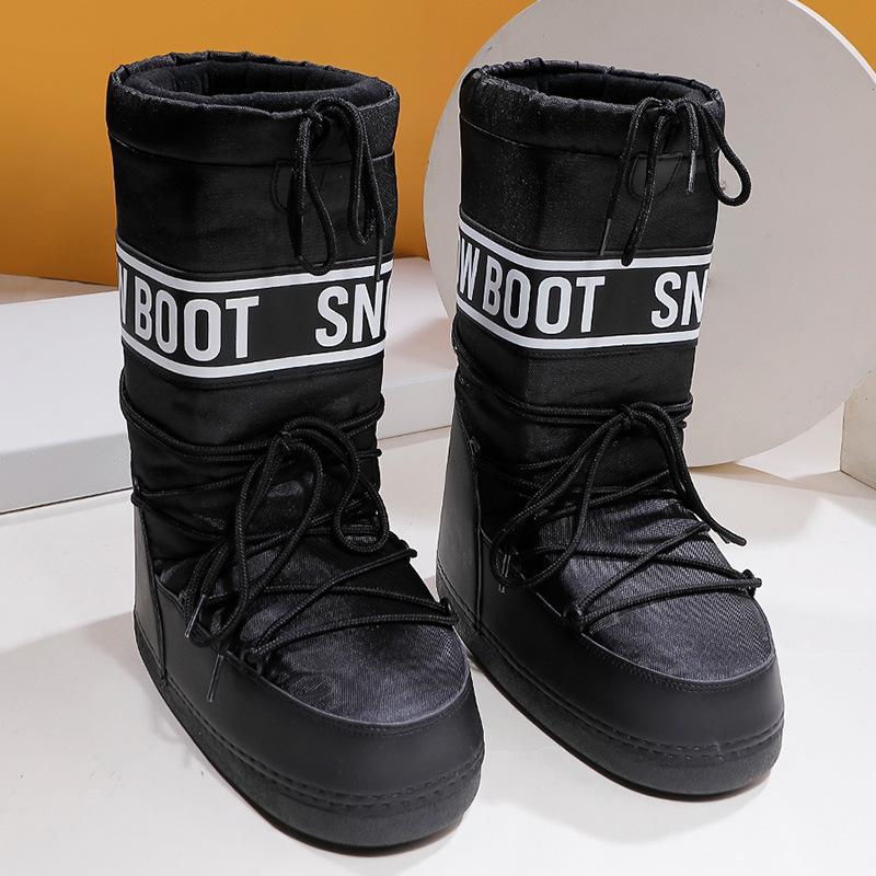Dames Snowboots met Plateausool en Veters
