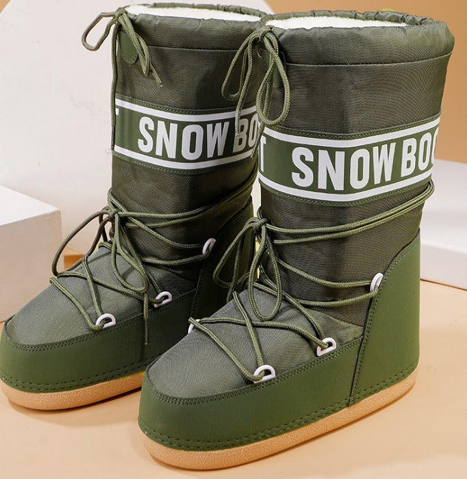 Dames Snowboots met Plateausool en Veters
