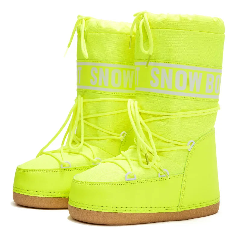 Dames Snowboots met Plateausool en Veters