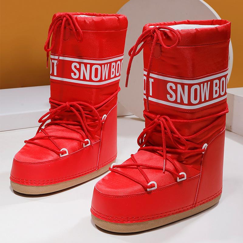 Dames Snowboots met Plateausool en Veters