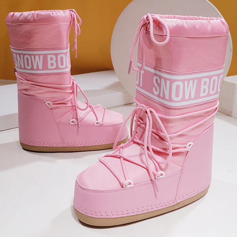 Dames Snowboots met Plateausool en Veters