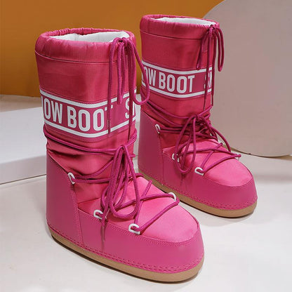 Dames Snowboots met Plateausool en Veters