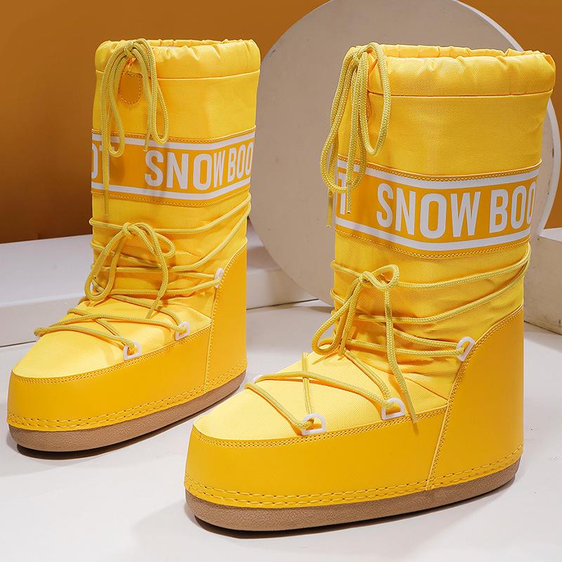 Dames Snowboots met Plateausool en Veters