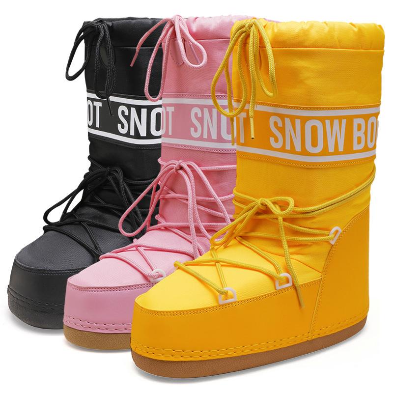 Dames Snowboots met Plateausool en Veters