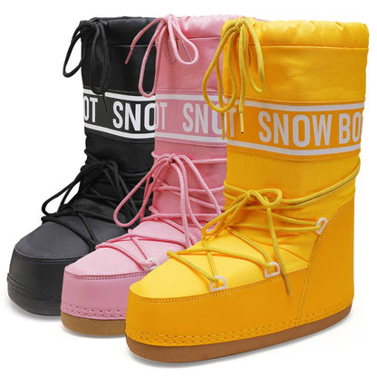 Dames Snowboots met Plateausool en Veters