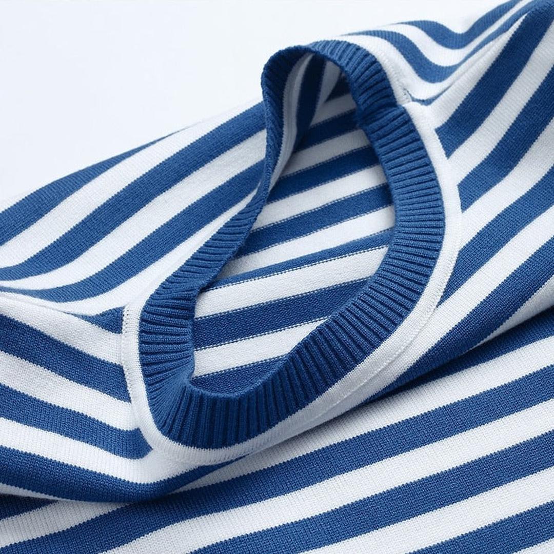 Dames Sweater Lange Mouw met Ronde Hals en Strepen