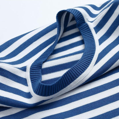 Dames Sweater Lange Mouw met Ronde Hals en Strepen