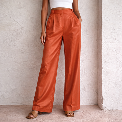 Dames Wijde Broek Hoge Taille met Wijde Pijpen