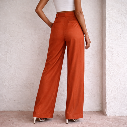 Dames Wijde Broek Hoge Taille met Wijde Pijpen