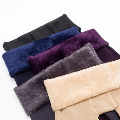 Dames Winter Leggings met Gevoerde Binnenkant en Hoge Taille