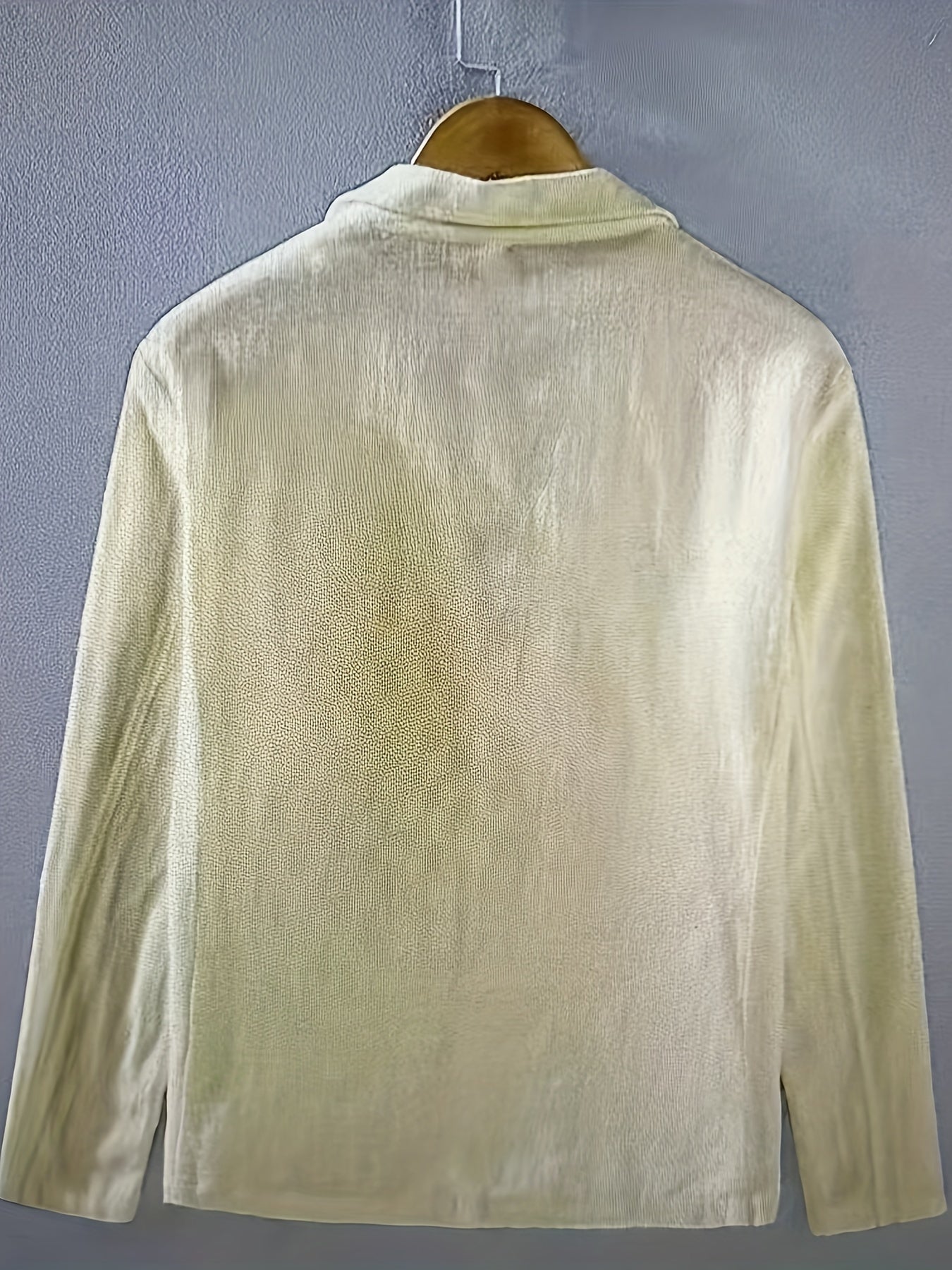 Heren Blazer met Revers en Knoopsluiting Regular Fit