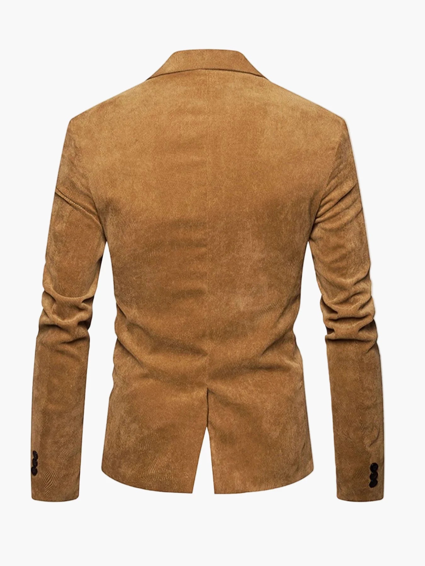 Heren Blazer Slim Fit met Contrasterende Paspels en Revers