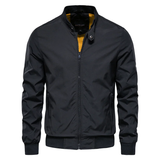 Heren Bomber Jacket met Opstaande Kraag en Ritssluiting