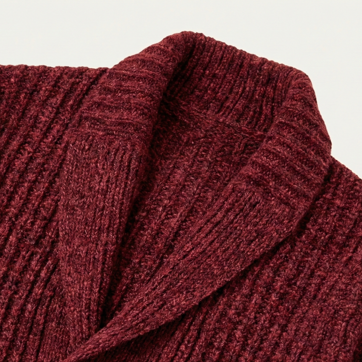 Heren Cardigan met Sjaalkraag en Knoopsluiting