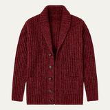 Heren Cardigan met Sjaalkraag en Knoopsluiting