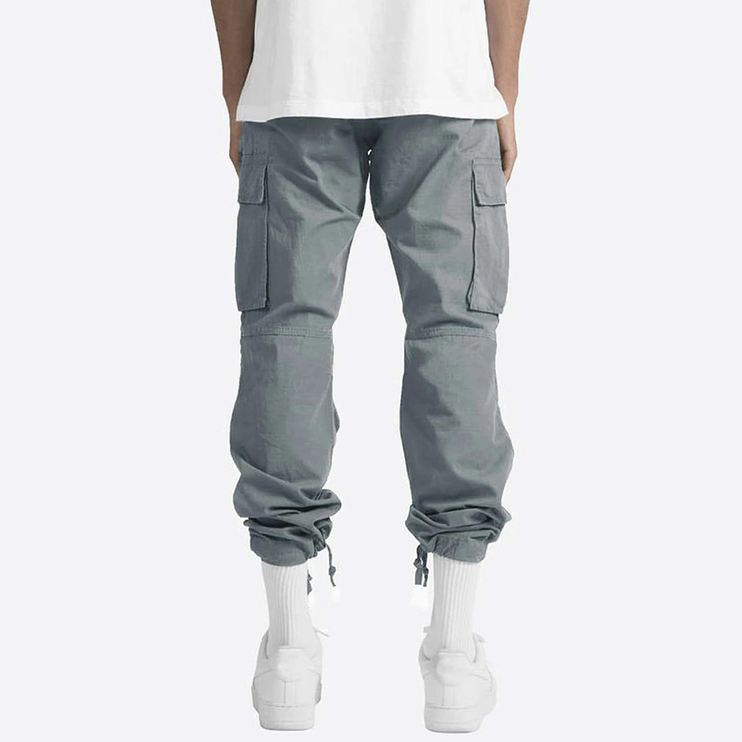 Heren Cargo Pants met Elastische Tailleband en Trekkoord