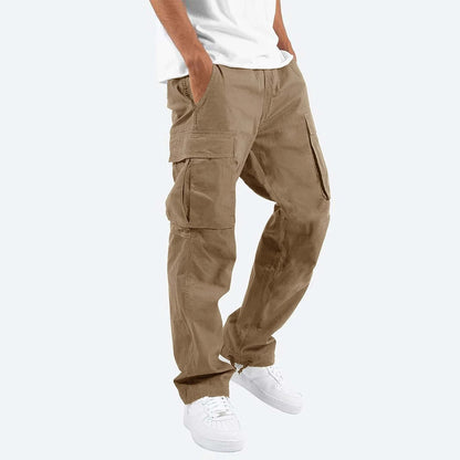 Heren Cargo Pants met Elastische Tailleband en Trekkoord