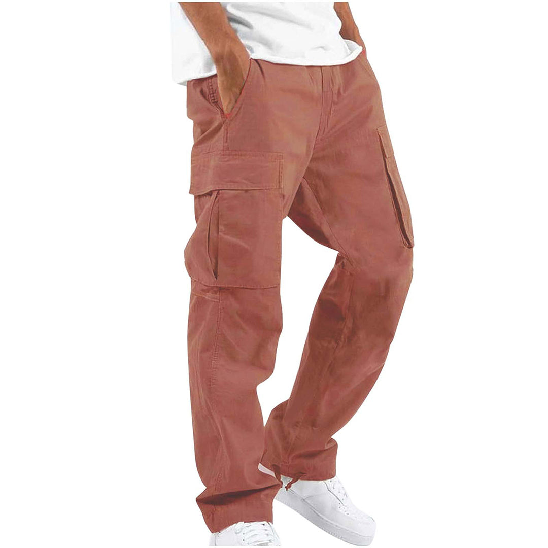 Heren Cargo Pants met Elastische Tailleband en Trekkoord