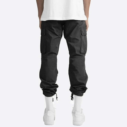 Heren Cargo Pants met Elastische Tailleband en Trekkoord