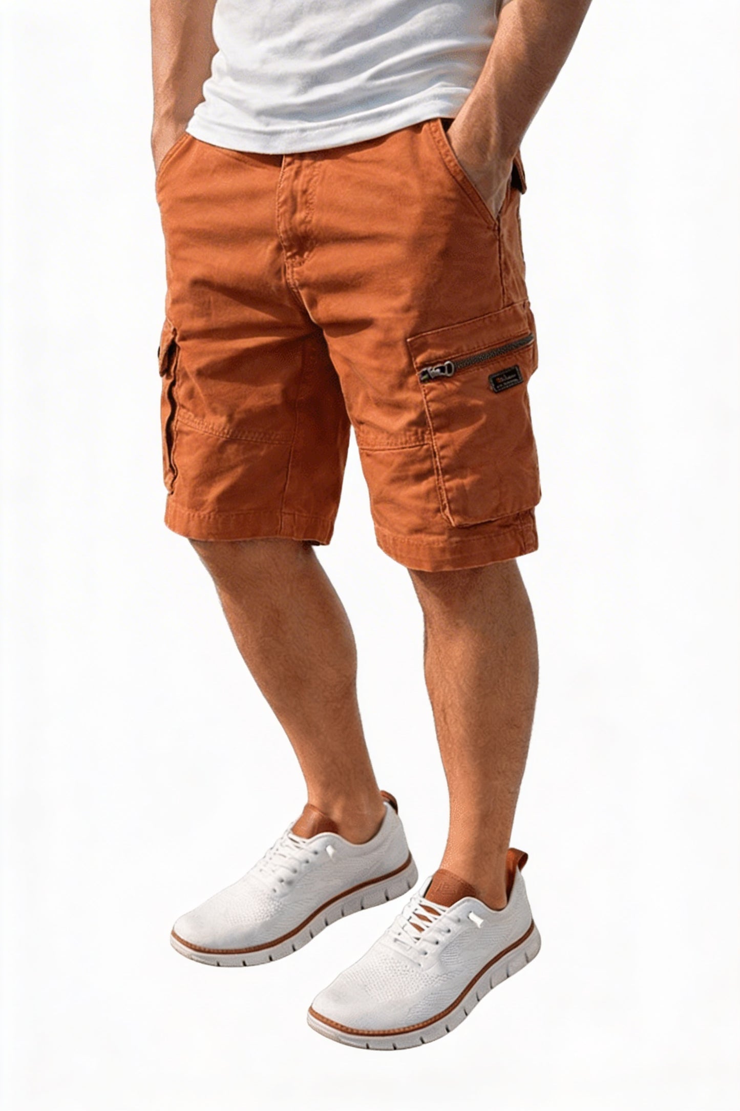 Heren Cargo Short met Cargozakken en Verstelbare Zoom